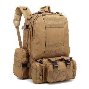 กระเป๋าเป้สะพายหลังยุทธ์ 50L/30L/10L/5L Outdoor Tactical Backpack - กระเป๋าเป้สะพายคู่ กระเป๋าเป้สะพายหลังชายความจุสูง