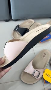 K รองเท้าเพื่อสุขภาพ รองเท้าผู้หญิง รองเท้าแตะ รองเท้าแตะแบบสวม deblu เดอบลู รุ่น BD L4706-2 สี ฟ้า ชมพู เหลือง ดำ โอวัลติน size 36-41