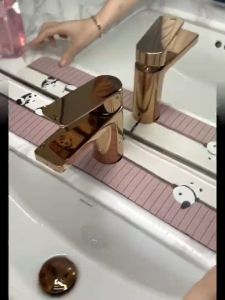 Faucet Suction Mat Diatom Mud Wash Sink Kitchen Narrow Edge Drain Mat Pool Anti-splash Toilet Countertop Mat