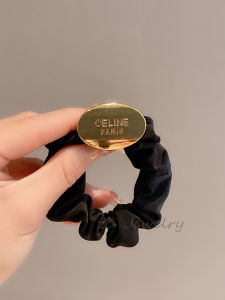 ยางรัดผมโลหะสุดเก๋สำหรับผู้หญิงสไตล์ไฮเอนด์ ยางรัดผมทรงกลมสไตล์ฝรั่งเศส ยางรัดผมสไตล์ย้อนยุค ยางรัดผมแฟชั่น