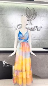 [Voucher 15% MOV 199K cap 100K Đầm nữ HeraDG dáng xòe hai dây quyến rũ họa tiết độc quyền chất tơ cao cấp SDPBD2079