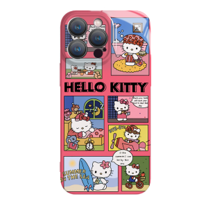 Adorable Cartoon HelloKitty Cat Pink Phone Case for  14/13/12 Huawei Mate60 Honor 80 Oppo Redmi Vivo Xiaomi OnePlus