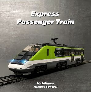 City High Cargo RC Train Motorized Remote Control Model Technical Brick Building Blocks Toys For Adults Children Gift
