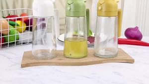 Kitchen Olive Oil Dispenser Bottle 470ml/16oz BBQ Baking Salad Vinegar Soy Sauce Sprayer Containers Spray and Pour Oil Pot