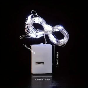 4PC/10PC/40PC LED2M20LED Fairy Battery Powered String Lightexcluding batteryUsed for WeddingPartyBedroomBouquet Decoration