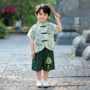 XINYUTONGGE | Bộ Quần Áo Mỏng Cho Bé Trai Mùa Hè Kiểu Trung Quốc