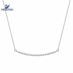 SWAROVSKI necklace SWAROVSKI Only Smile Crystal Diamond Pendant Necklace Womens Necklace Rose Gold Necklace Platinum Color Necklace Valentines Day gift womens gift with gift box birthday gift
