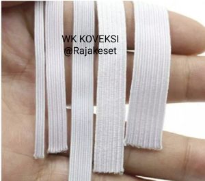 Karet Elastis Putih Kiloan  KARET ELASTIS Celana Rok Kolor harga murah