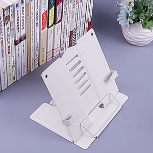 แผ่นวางหนังสือบนโต๊ะสำหรับเด็ก ที่วางหนังสือเด็กแบบปรับได้ พร้อมตัวล็อคหนังสือหนา ที่วางหนังสือโลหะอเนกประสงค์ อุปกรณ์ช่วยเรียนกันลื่นสำหรับนักเรียน ได้ชั้นวางหนังสือน้ำหนักเบาเหมาะกับการทำงานสำหรับพนักงานสำนักงานนักเรียน