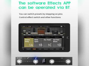 IRIN | M-VAVE Chocolate MIDI Bluetooth Controller Pedal Flipper Schokolade BT Rechargeable 4 Buttons MIDI Controller Pedal APP Control