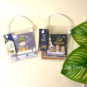 (10 pcs) AMPLOP LEBARAN VIRAL (AMPLOP SEDOTAN + TALI + PLASTIK + HANTAG) / MINI GIFT IDUL FITRI ISI 10 PCS