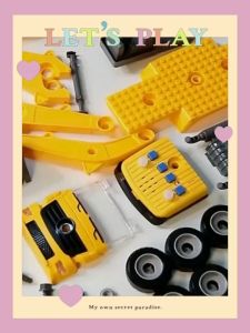 โมเดลรถของเล่น DIY รถถัง/รถบรรทุก/รถดับเพลิง/รถเครน (BWJ093) วัสดุ ABS คุณภาพสูงปลอดภัยสำหรับเด็ก สามารถหมุนได้ 360 องศา