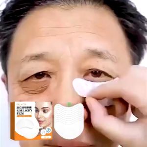 EELHOE Collagen Eye Mask 5pairs Highprime Collagen Film Korea Collagen Soluble Patches Anti Wrinkles Firming Skin Care Moisturizing Brightening Face Reduce Dark Circle Eyebags Mata Panda
