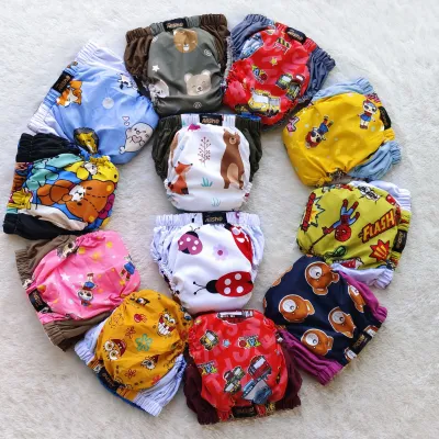 Clodi Paket Hemat 10 Biji Popok Cuci Ulang tipe celana Popok bayi Popok Anak Clodi termurah