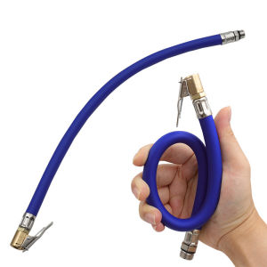 Car Chuck Iator Hose Car Air Rubber Hose Stainless Steel Lock Clip Chuck Wheel Tire Tyre Pumping Nozzle For Car Motorcycle