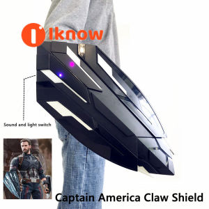 I know Infinity War Captain America Shield Superhero Cosplay Props Wakanda Weapons Deformable Toy Shield for Kids