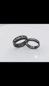 [VJ]316L Couple Ring “🖤Forever Love🖤“ Steel Ring SR240 < Cincin Couple> 情侣装戒指