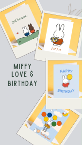 Miffy Just Because Cute Minimalist Cartoon Greeting Card Cute Love Romance Card