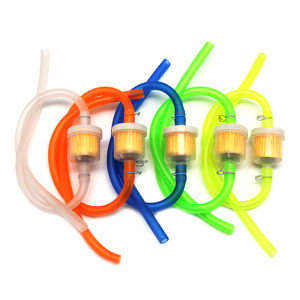 Motorcycle Universal Gas Fuel Filters and Fuel Pipe For 49cc 50cc 110cc 125cc Motocross Dirt Pit Bike Moped Scooter ATV Go Kart