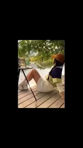 Outdoor Round Table Tea Coffee Tripod Table Adjustable Portable Table