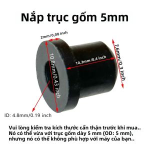 10 Chiếc Cao Su Gốm Trục Tay Nắp Cắm Cho Máy Bơm Nước Cố Định Chiều Dài Đầu Điều Chỉnh Phụ Kiện Máy Bơm