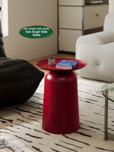 NANGUAHEZI | Compact Bedside Storage Shelving Unit Round Elegant Small Home Bedroom