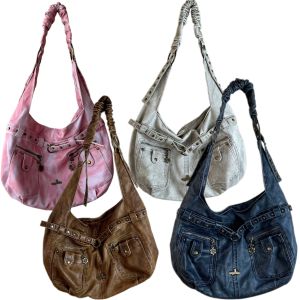 angel kiss | Retro Y2K Millennial Spicy Style Large Capacity Crossbody Bag