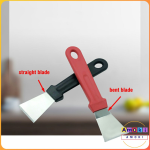 Amoki Stainless Steel Shovel Kitchen Oil Cleaning Straight Shovel Steel Putty Scraper Putty Knife