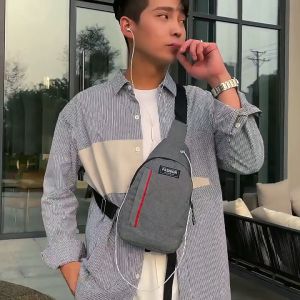 Sling Bag Chest Bag Bum Bag Buckle Bag Trendy Stylish Travel Bag Work Bag Business Bag Versatile Mens Best Quality