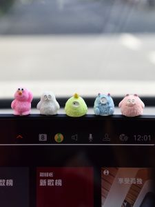 Cute Monster Car Dashboard Decoration Display Screen Interior Accessories Mirror Computer Monitor Decor Reduction Pressure