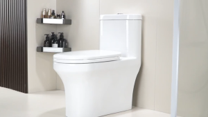Ceramic Toilet Bowl Full Set with Strong Jet Flush Complete Water Saving Set with Flush Tank and Seat Anti-Clog Design