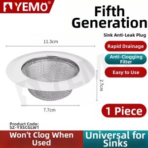 YEMO | Clog-Preventing Universal Kitchen Sink Filter