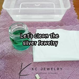 KC Jewelry - 50ml Silver Cleansing Solution & 10x6 Silver Polishing Cloth