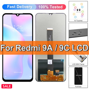 9A / 9C LCD For Xiaomi Redmi 9A LCD Display Touch Screen with Frame For Redmi9C M2006C3MG LCD Replacewith Digitizer Assembly