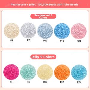 YUGUANG | High Transparency Pearlized Jelly Bead P-Series DIY Craft Beans