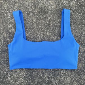Áo Thể Thao Nữ Màu Trơn Chất Liệu Nylon Spandex Thoáng Khí Thiết Kế Cổ Vuông Khoét Lỗ Có Mút Ngực Thích Hợp Tập Yoga Gym Tập Luyện.