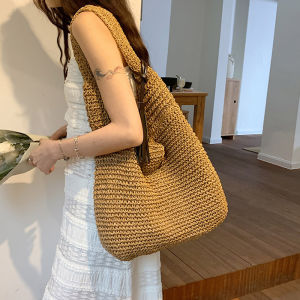 BAORUIFU | Large Capacity Beach Tote Straw Bag