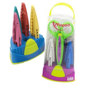 Maped | Safety Wave Border Scissors for Kids 10 Designs