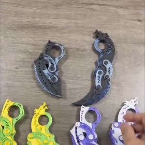 3D Print Foldable Dragon Claw Fidget Trainer Gravity Pop Up Non Sharp Tactile Stress Relief Desktop Leisure Holiday Accessory