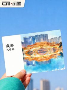 Custom DIY Hand-Painted Greeting Card