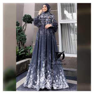 KONSTA SET JILBAB GAMIS MUSLIMAH TERBARU / SET MAXY KHIMAR / GAMIS JUMBO MOTIF LD 120