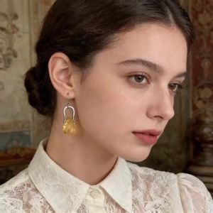 Vintage French! Cut Amethyst Waterdrop Earrings with Silver Openwork Metal Hooks - Delicate Glamorous Luxury Drop Earrings 2026