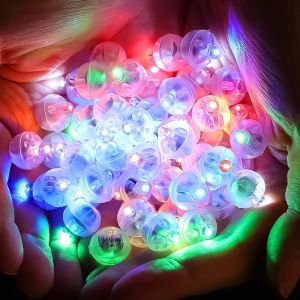 10/50Pcs Mini LED Balloon Light Colorful Flashing Luminous Tumbler Ball Lamp Lantern Light Christmas Wedding Party Decorations