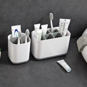 Bathroom Desktop Toothbrush Toothpaste Comb Storage Rack Heart Shaped Plastic Organizer for Childrens Disposable Toiletries
