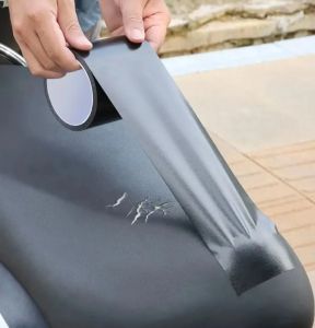 เทปกาวสีดำทำจากผ้าใช้สำหรับซ่อมเบาะหนังโซฟาซ่อมรอยรั่วหนังทนต่อการฉีกขาด