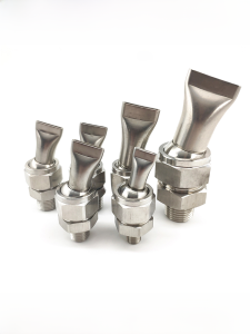 Stainless Steel Duckbill Spray Nozzle High Pressure Fan Cleaning Spray Head Universal Blowing Metal Hose Cooling Flat Mouth Wind Knife