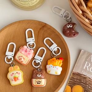 Móc khóa nhựa cute hình đồ ăn và mèo kitty mini treo trang trí nhỏ xinh giá rẻ tặng quà học sinh đẹp