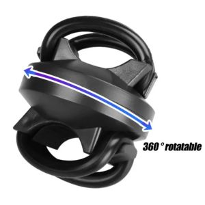 Bicycle Light Clip Holder 360° Degree Rotation Handlebar Clip for LED Flashlight Mountain Bike Front Flash Torch Light Bracket