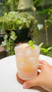 Aesthetic Glass  Gelas Estetik  Gelas Kaca  Gelas Motif  Glass Cup  Cangkir Modern - Youware - AUBREY