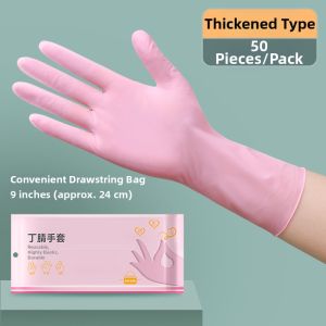 FURENJILI | Durable Disposable Long Thick Oil-Resistant Gloves for Cleaning